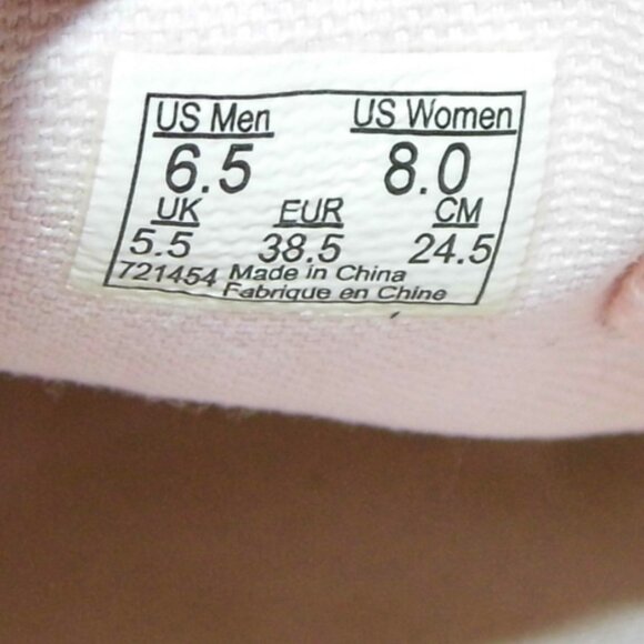 VANS Classic Slip On Dusty Pink Woven Embossed Suede Sneakers Womens Size 8 - Picture 7 of 7